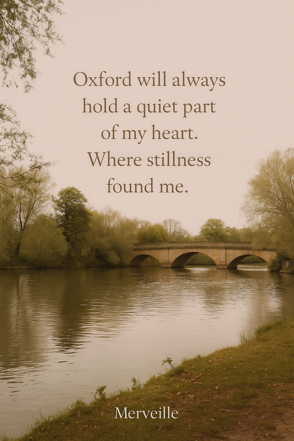🌸 Oxford Reflections — Where Stillness Found Me